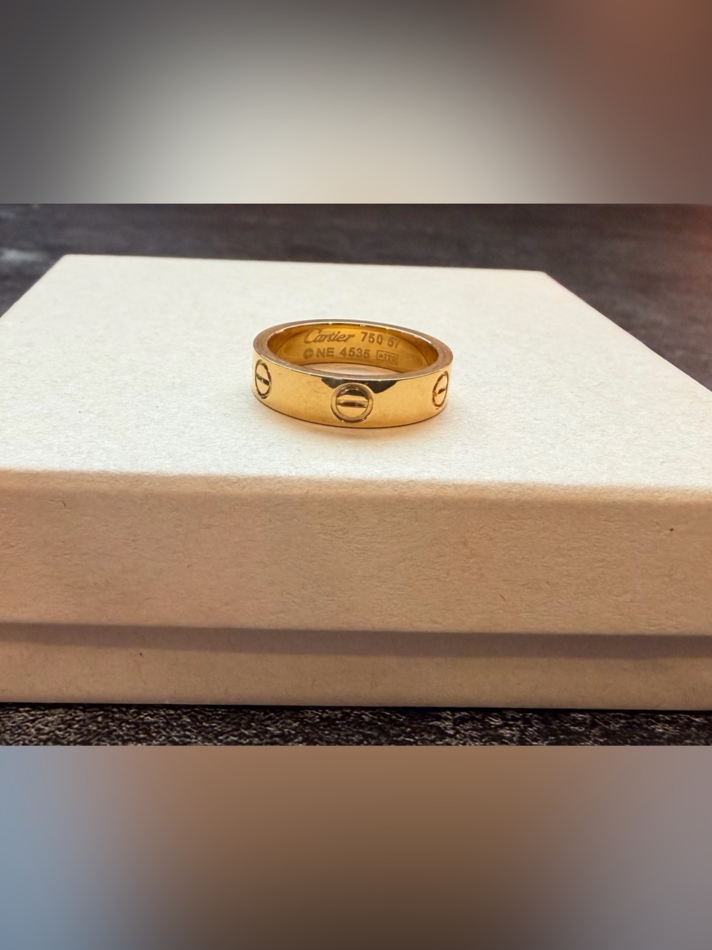 Cartier Stainless Steel LOVE Ring- Gold